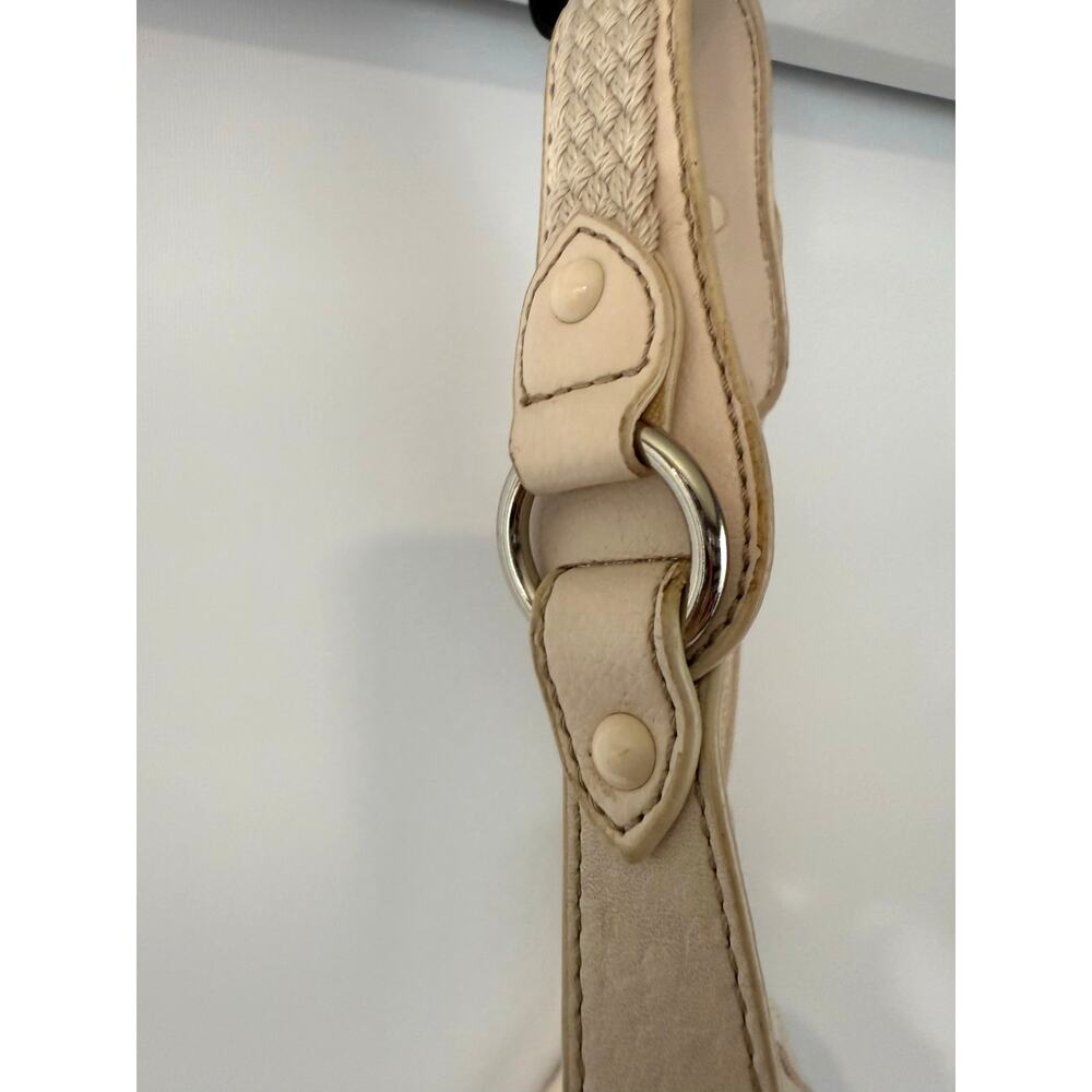 The Sak Mariposa Leather Hobo Shoulder Purse Neutral Chic Boho Bag Zipper - Picture 9 of 10